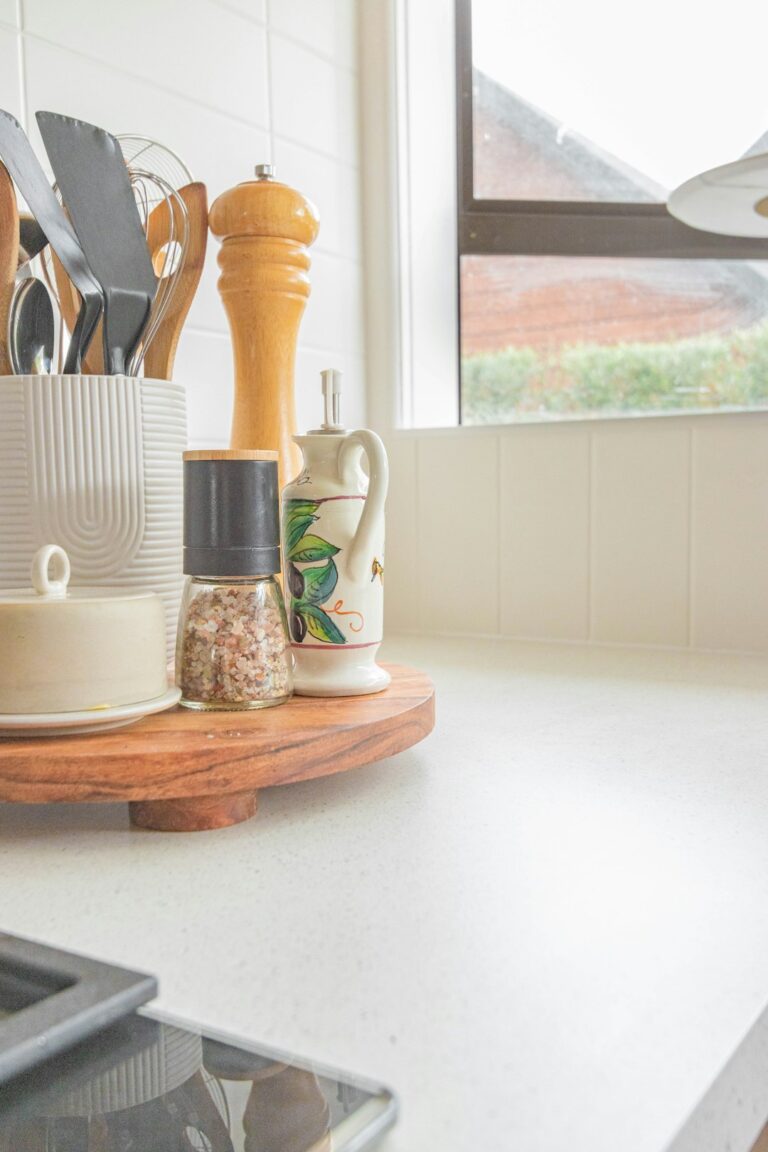 brown wooden rolling pin on brown wooden chopping board